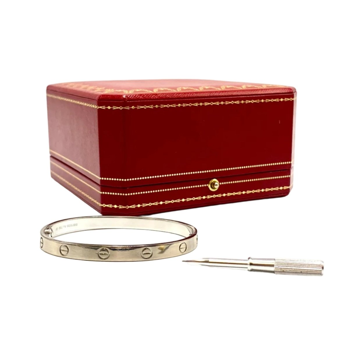 Bracelet Jonc CARTIER "Love Classique" en or blanc - Castafiore