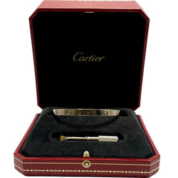 Bracelet Jonc CARTIER "Love Classique" en or blanc - Castafiore