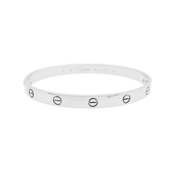Bracelet Jonc CARTIER "Love" en or blanc - Castafiore