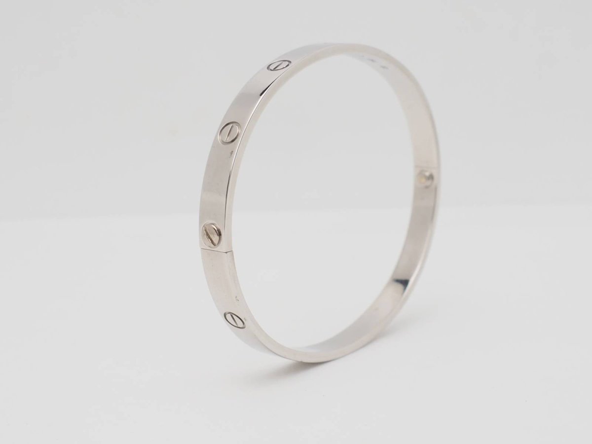 Bracelet Jonc CARTIER "Love" en or blanc - Castafiore