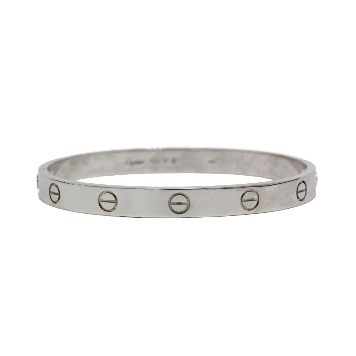 Bracelet Jonc CARTIER "Love" en or blanc - Castafiore