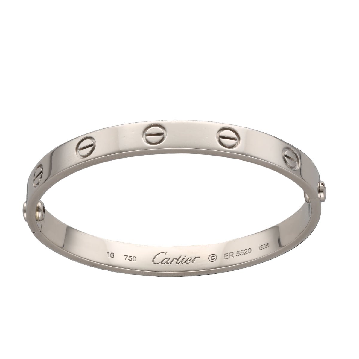 Bracelet Jonc CARTIER "Love" en or blanc - Castafiore