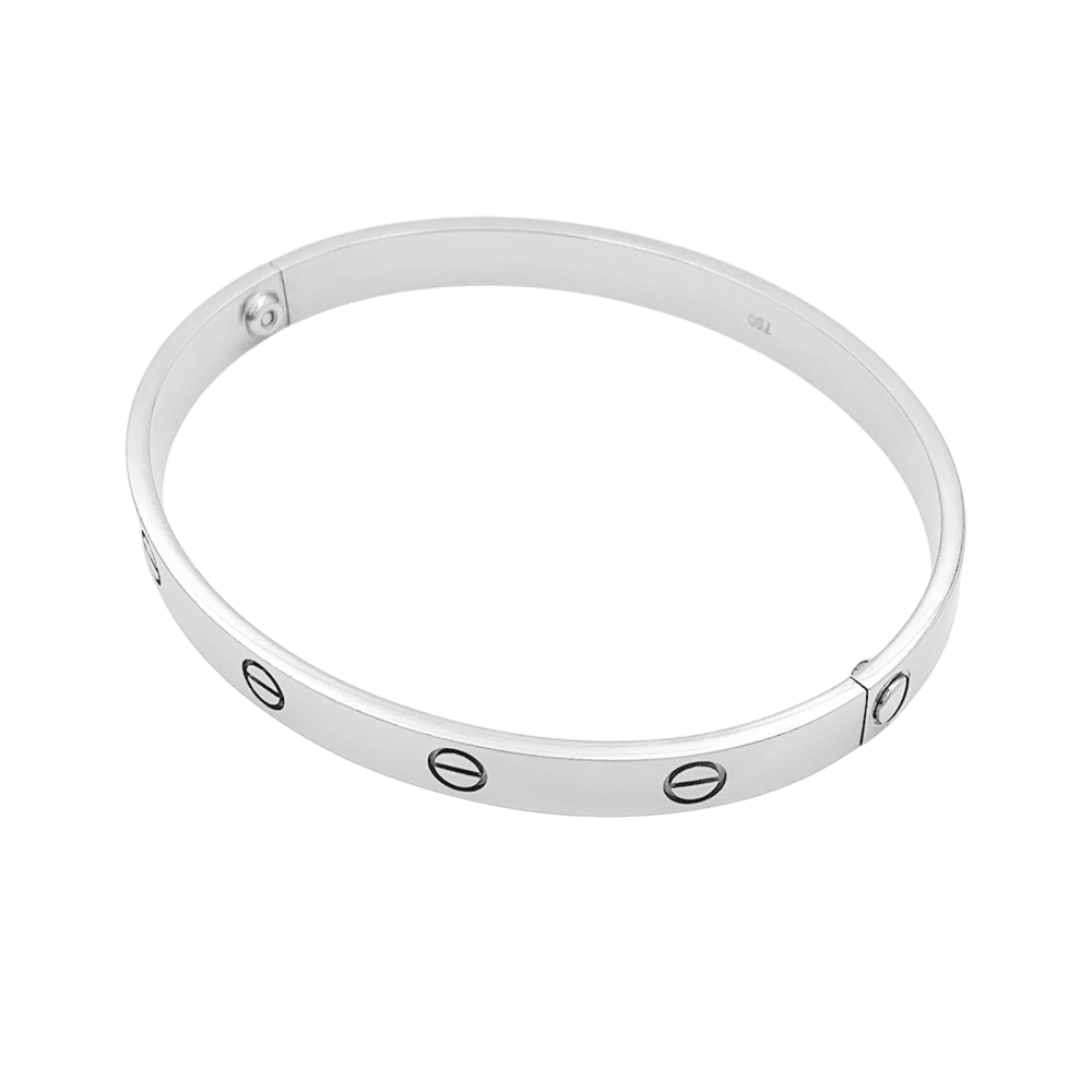 Bracelet Jonc CARTIER "Love" en or blanc - Castafiore