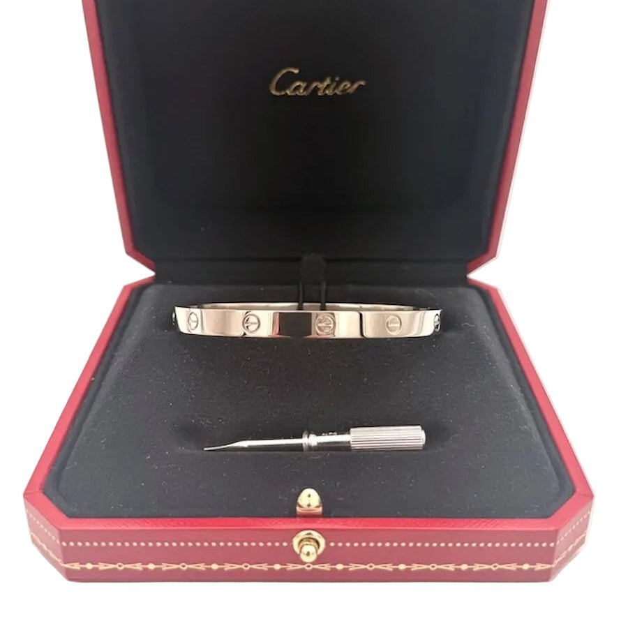 Bracelet Jonc CARTIER "Love" en or blanc - Castafiore