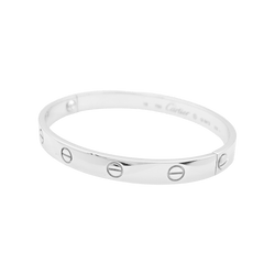 Bracelet Jonc CARTIER "Love" en or blanc - Castafiore