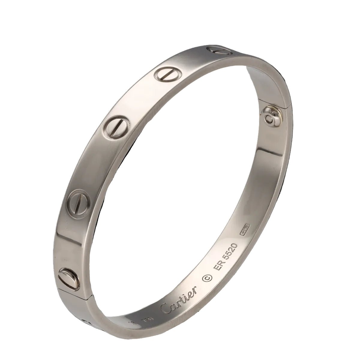 Bracelet Cartier Love Classique - 18k White Gold - Size 16 - Full Set 2006 - Revision Cartier Paris 2023