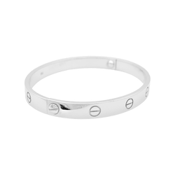 Bracelet Jonc CARTIER "Love" en or blanc - Castafiore