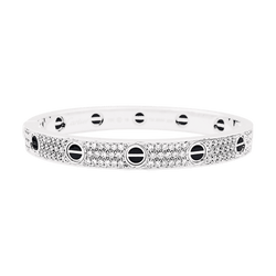 Bracelet Cartier, "Love", white gold and diamonds.