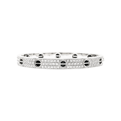 Bracelet Cartier, "Love", white gold, diamonds and ceramic.