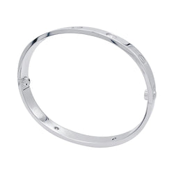 Bracelet Jonc CARTIER "Love" en or blanc et diamants - Castafiore