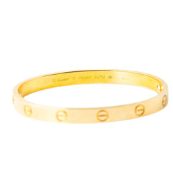 Bracelet Jonc CARTIER "Love" en or jaune - Castafiore