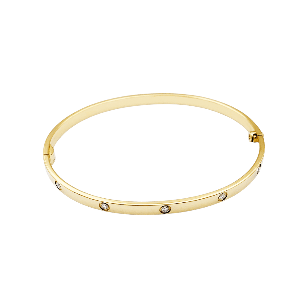 Bracelet CARTIER, "Love", yellow gold, diamonds.