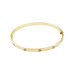 Bracelet CARTIER, "Love", yellow gold, diamonds.