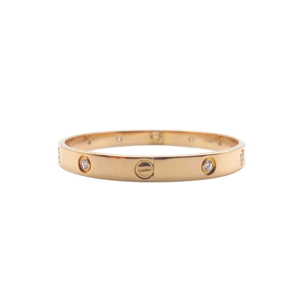 Bracelet Jonc CARTIER "Love" en or jaune et diamants - Castafiore
