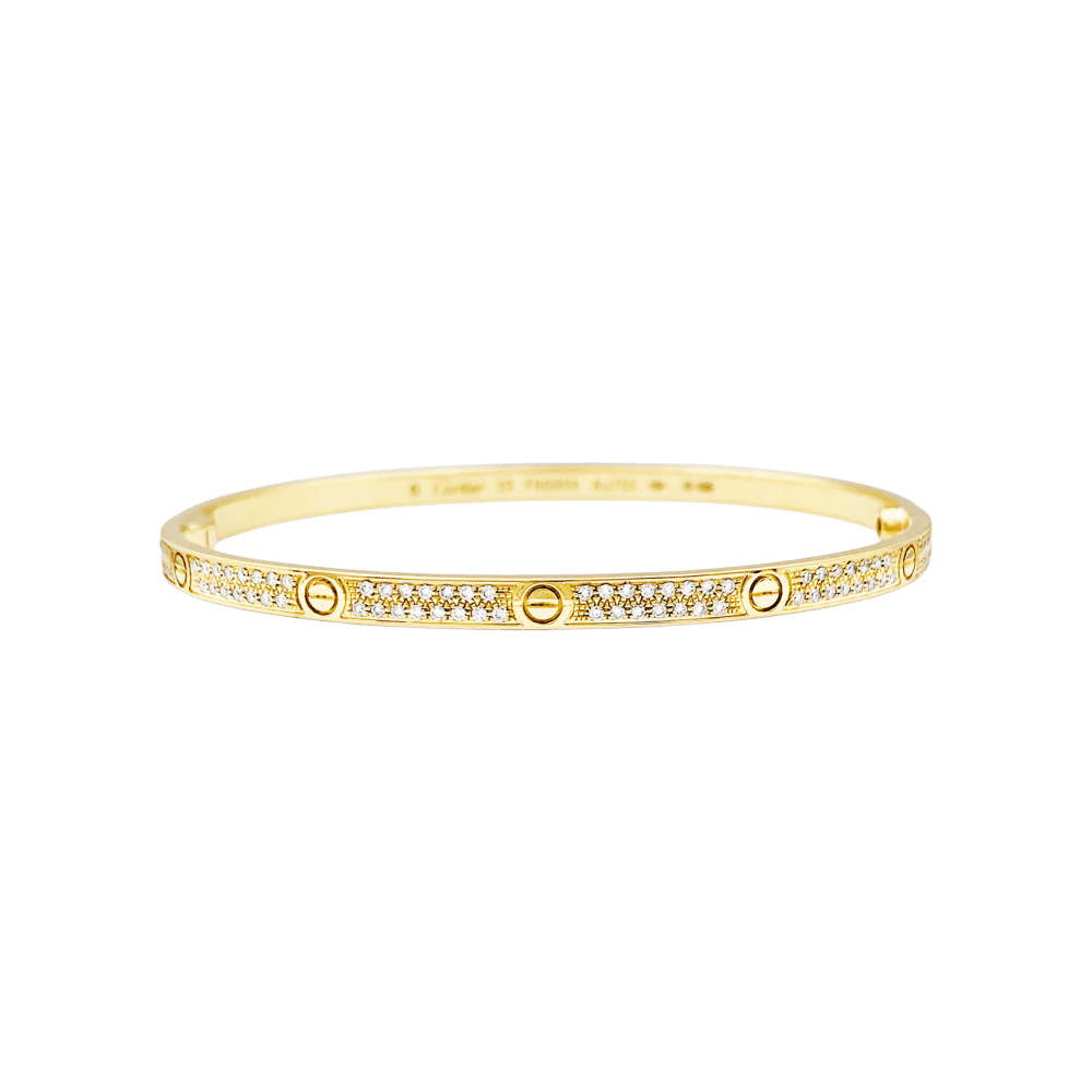 Bracelet CARTIER, "Love", yellow gold, diamonds.