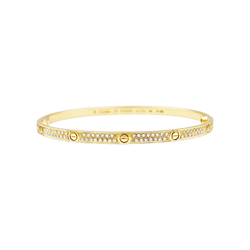 Bracelet CARTIER, "Love", yellow gold, diamonds.