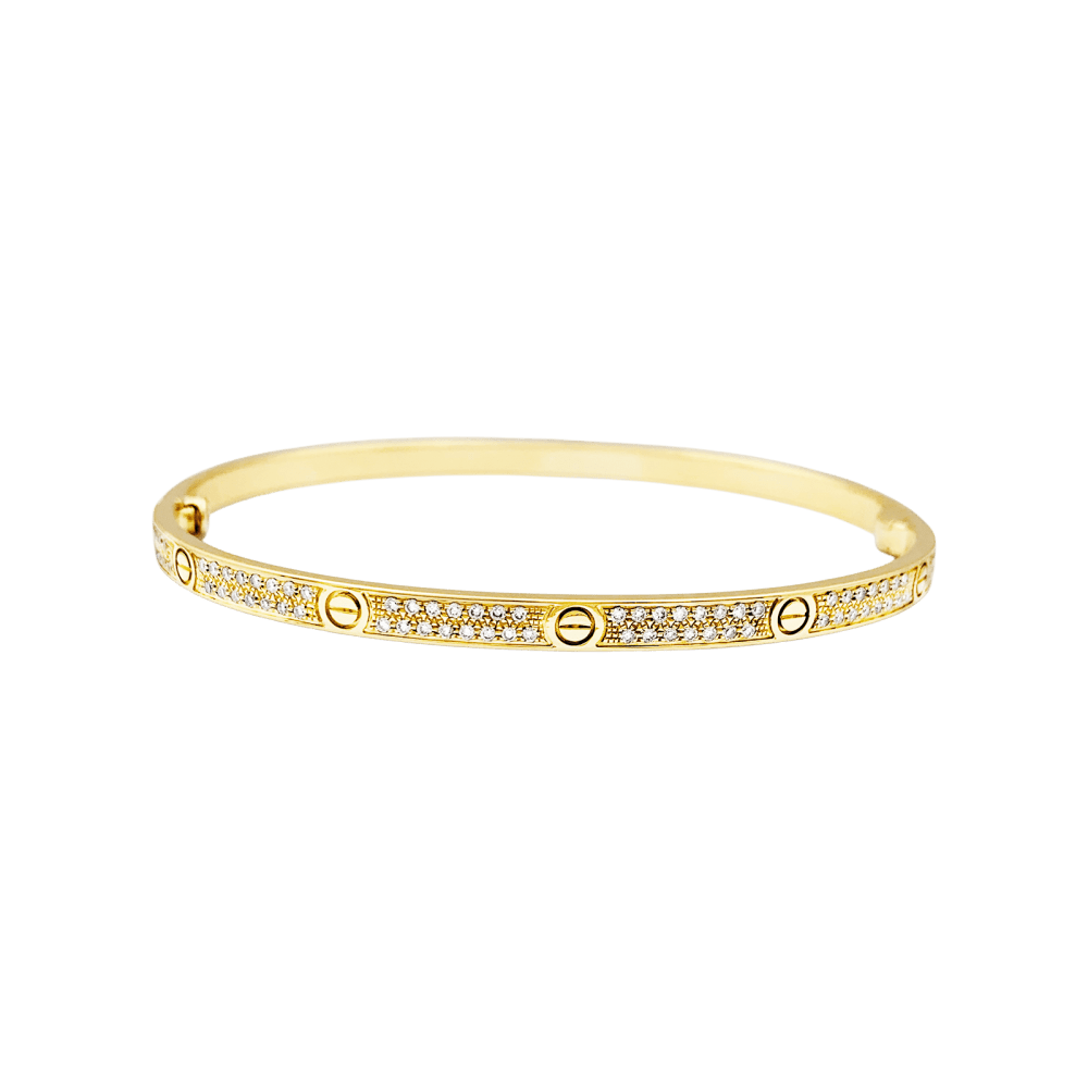 Bracelet CARTIER, "Love", yellow gold, diamonds.