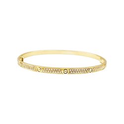 Bracelet CARTIER, "Love", yellow gold, diamonds.
