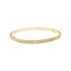 Bracelet CARTIER, "Love", yellow gold, diamonds.