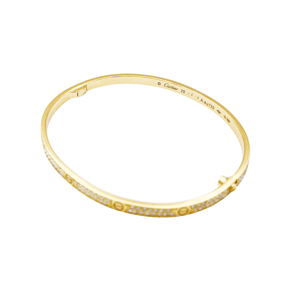 Bracelet CARTIER, "Love", yellow gold, diamonds.
