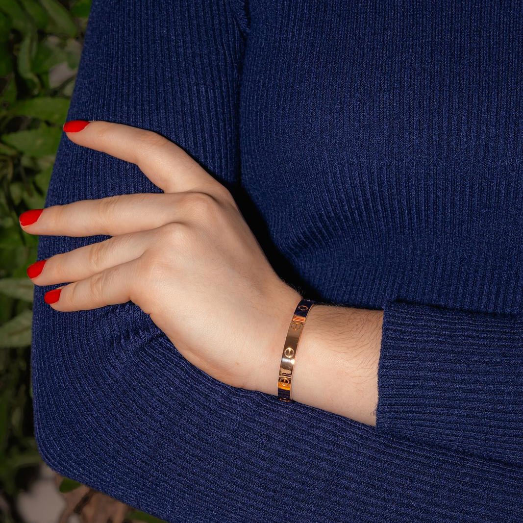 Bracelet Jonc CARTIER "Love" en or rose - Castafiore