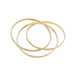 Bracelet Jonc CARTIER "Trinity Classique" en or jaune, or blanc et or rose - Castafiore