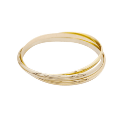 Bracelet Jonc CARTIER "Trinity Classique" en or jaune, or blanc et or rose - Castafiore