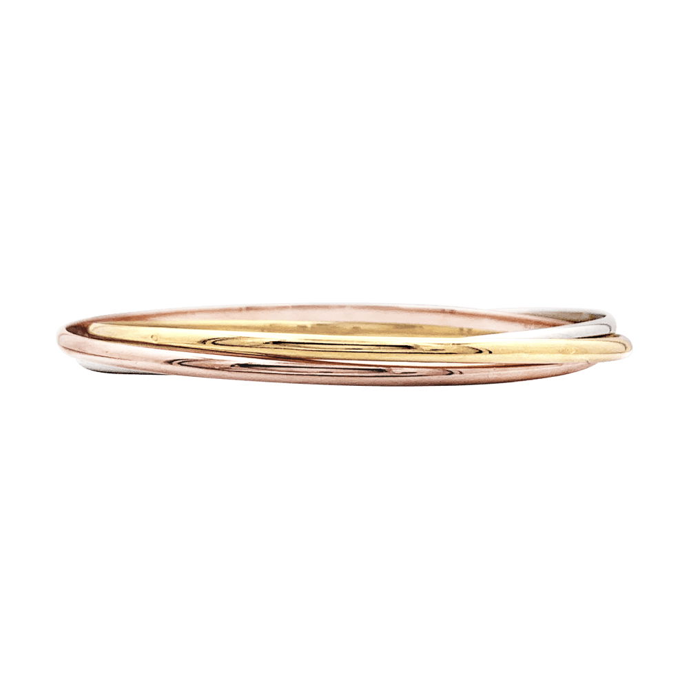 Bracelet Cartier, "Trinity", 3 gold, small model.