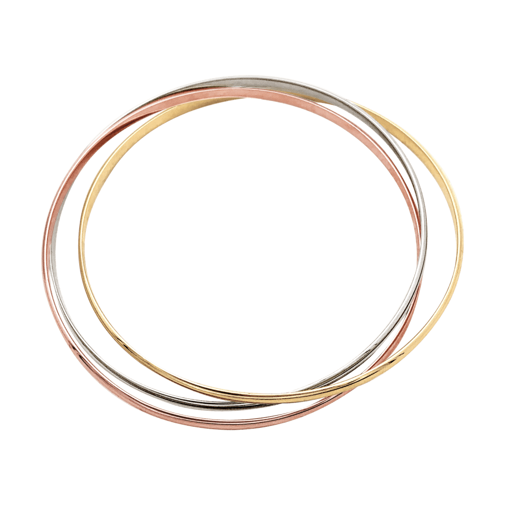 Bracelet Cartier, "Trinity", 3 gold, small model.
