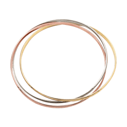 Bracelet Cartier, "Trinity", 3 gold, small model.