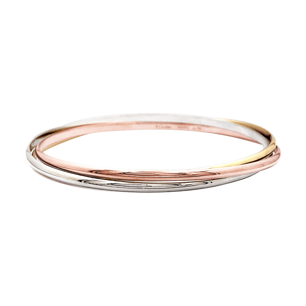 Bracelet Cartier, "Trinity", 3 gold, small model.