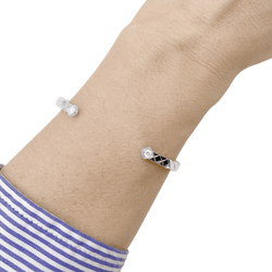 Bracelet Jonc CHANEL "Coco Crush" en or blanc et diamants - Castafiore