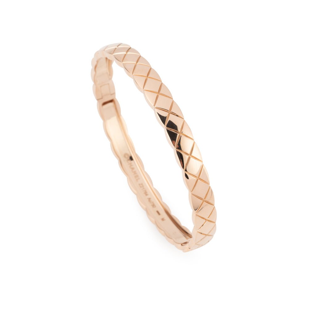 Bracelet Jonc CHANEL "Coco Crush" en or rose - Castafiore