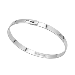 Bracelet Jonc DINH VAN "Serrure" en or blanc - Castafiore