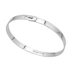 Bracelet Jonc DINH VAN "Serrure" en or blanc - Castafiore