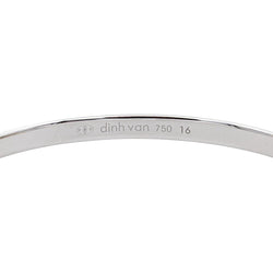 Bracelet Jonc DINH VAN "Serrure" en or blanc et diamant - Castafiore