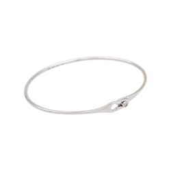 Bracelet Jonc DINH VAN "Serrure" en or blanc et diamant - Castafiore