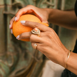 Bracelet Jonc DINH VAN "Serrure" en or jaune et diamant - Castafiore