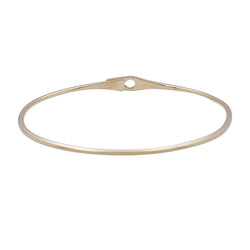 Bracelet Jonc DINH VAN "Serrure" en or jaune, et un diamant. - Castafiore