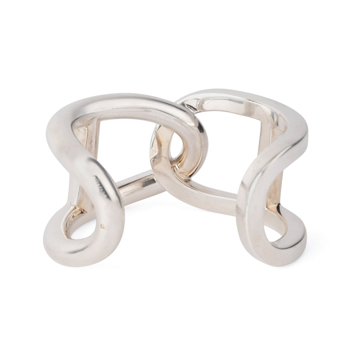 Bracelet jonc en argent de la maison Hermès - Castafiore