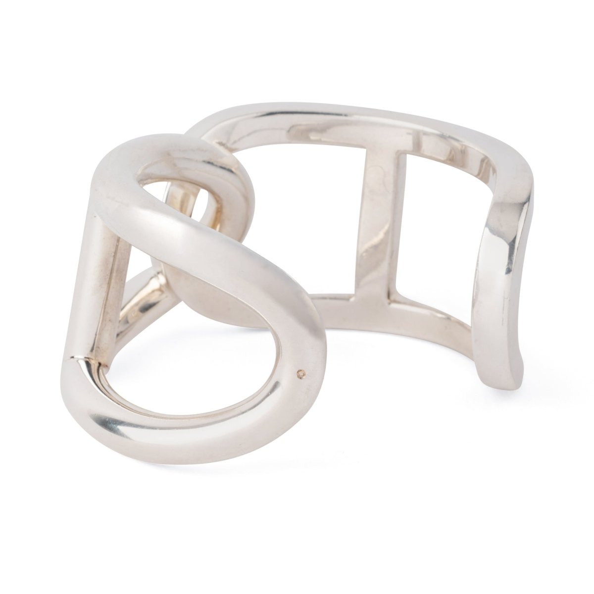 Bracelet jonc en argent de la maison Hermès - Castafiore