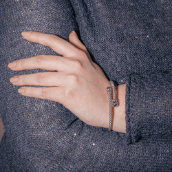 Bracelet Jonc en or blanc - Castafiore