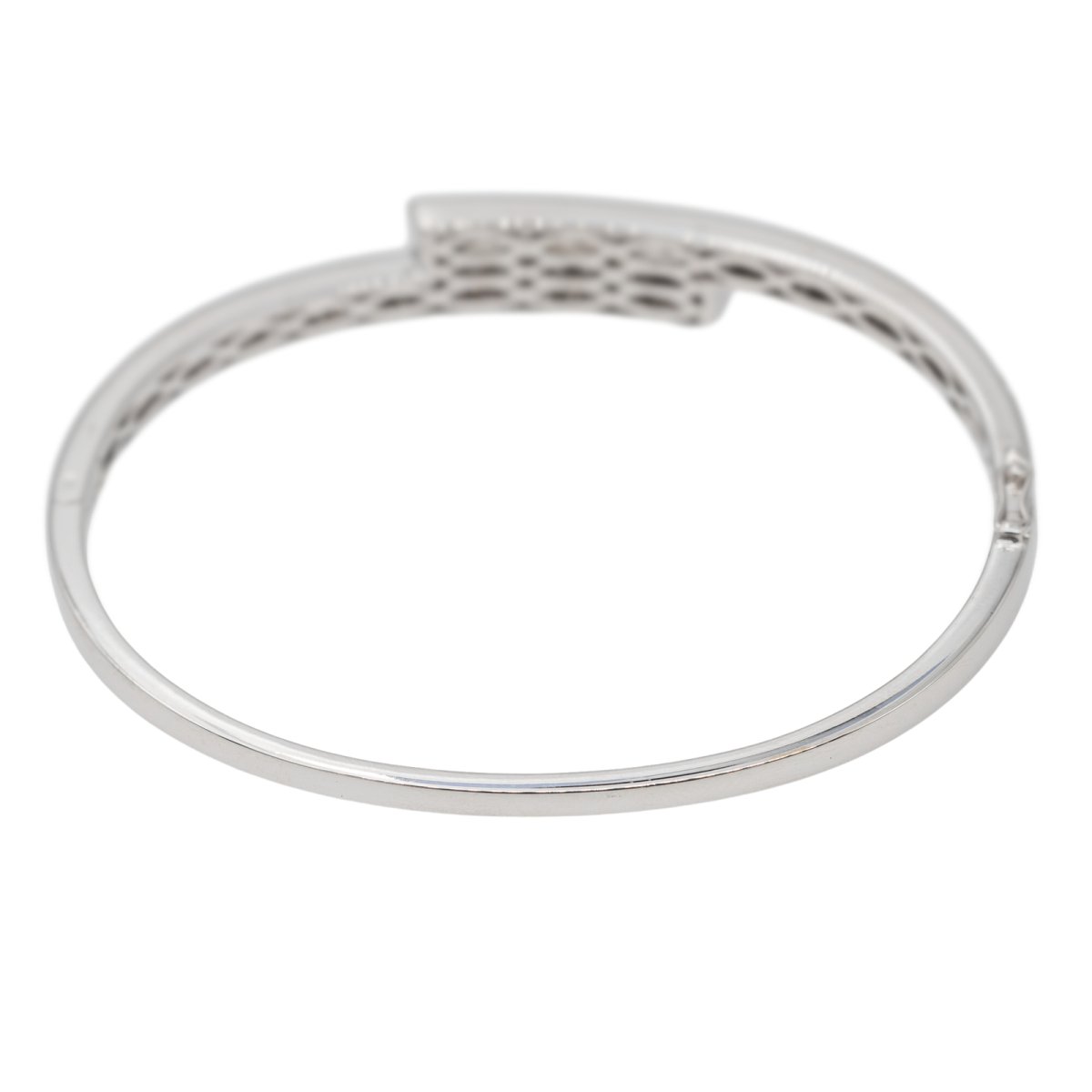 Bracelet Jonc en Or blanc et Diamant - Castafiore