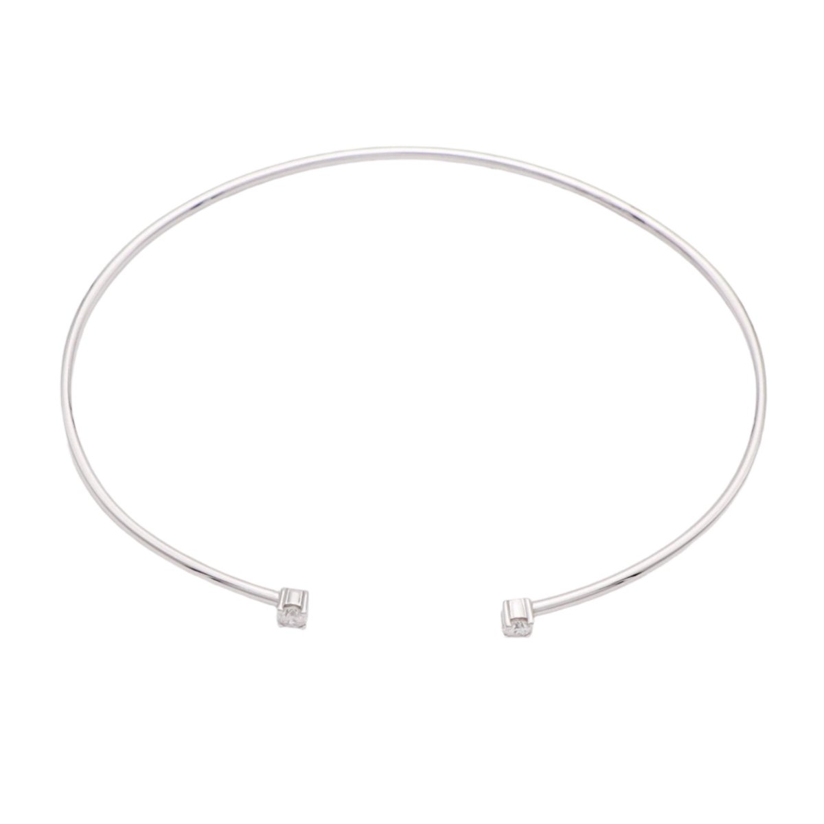 Bracelet Jonc en or blanc et diamant - Castafiore