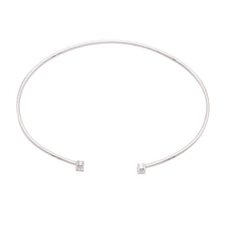 Bracelet Jonc en or blanc et diamant - Castafiore