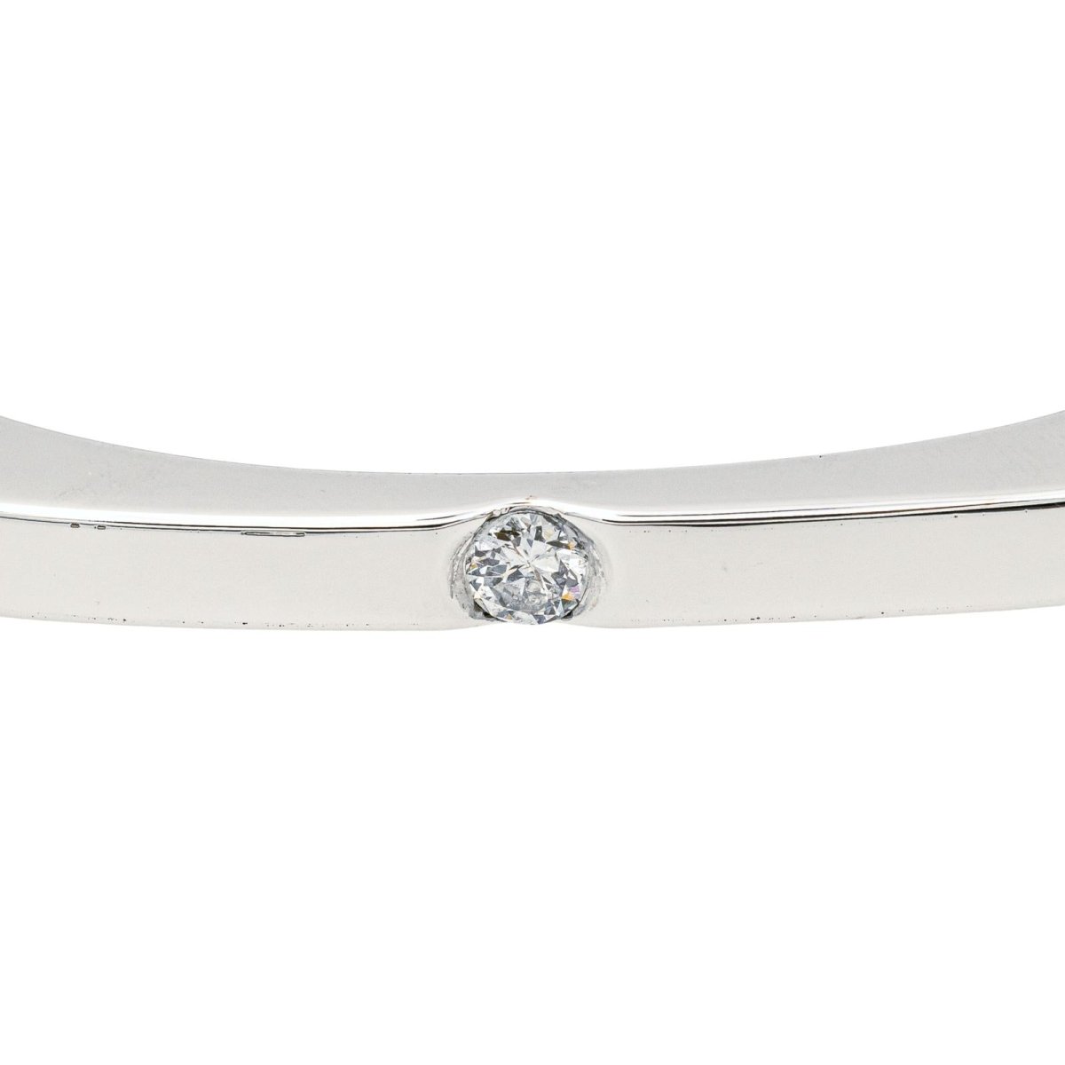Bracelet Jonc en or blanc et diamant - Castafiore