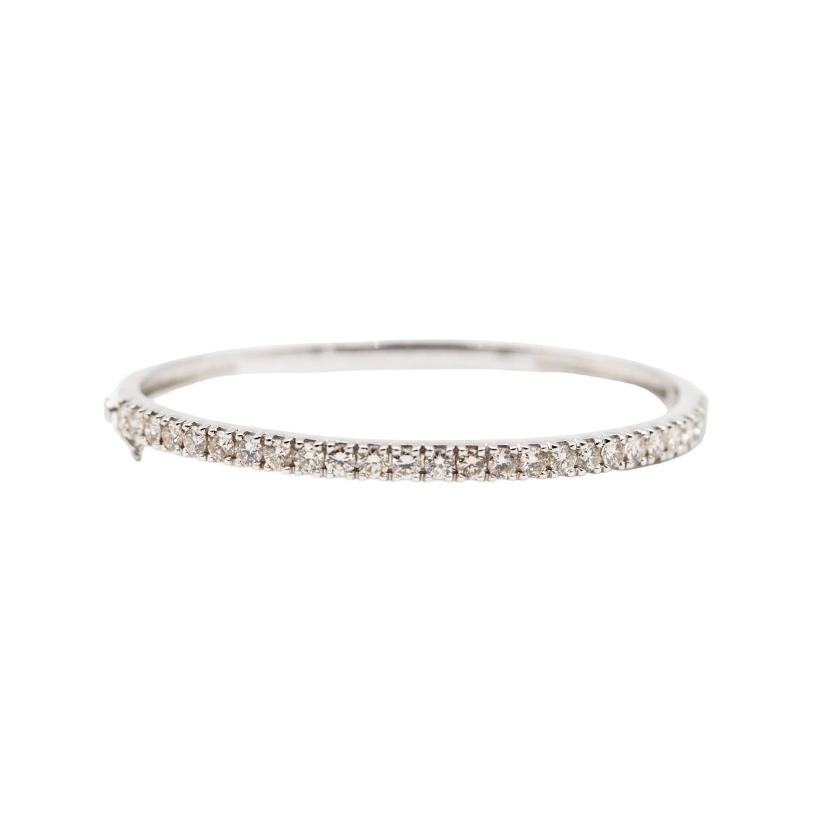 Bracelet Jonc en or blanc et diamants - Castafiore