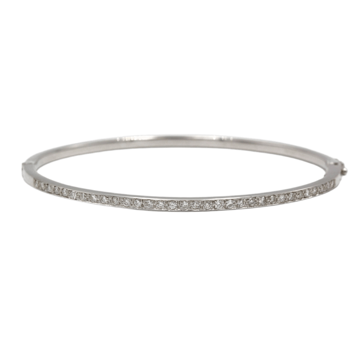 Bracelet Jonc en or blanc et diamants - Castafiore