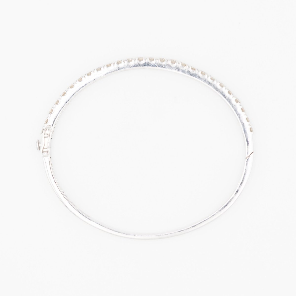 Bracelet Jonc en or blanc et diamants - Castafiore