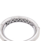 Bracelet jonc en or blanc et diamants - Castafiore